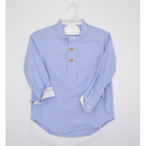 TERRACOTA - Camisa vichy azul