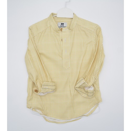 BRISTOL - Camisa vichy ocre