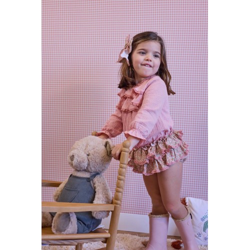 CAPERUCITA - Blusa bambula rosa