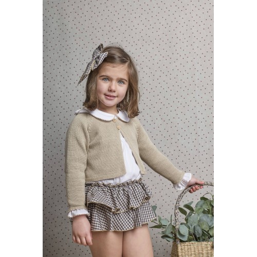 NANCY - Chaqueta niña 3/4 camel
