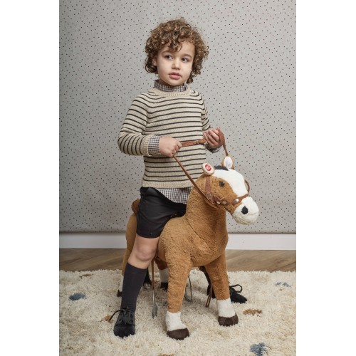 NANCY - Jersey topo con rayas negras