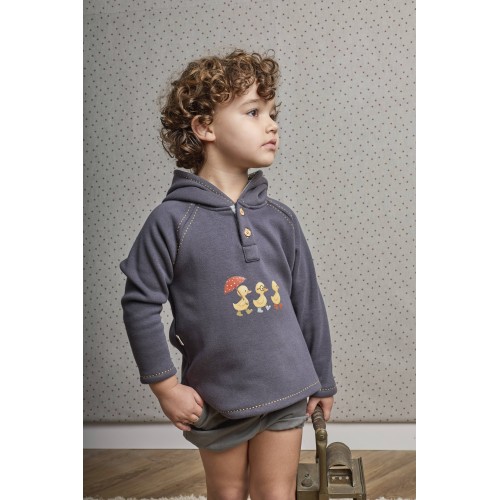 DAISY - Sudadera + bombacho tela gris